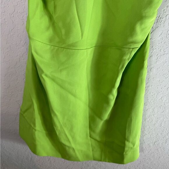 Reiss Frey Asymetrical Lime Green Dress Size 8 - Picture 4 of 14
